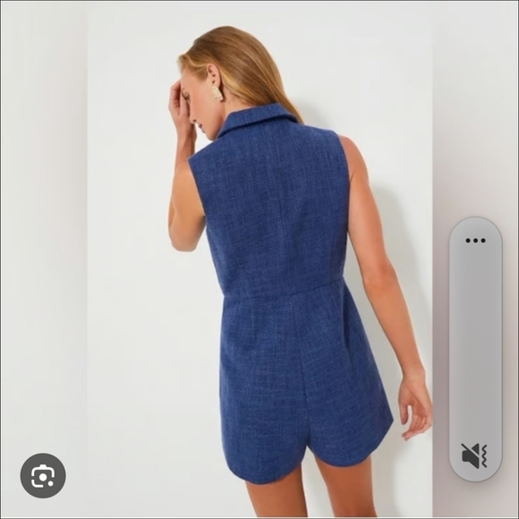 Pomander Place Sleeveless Navy Tweed Campbell Romper Numerous Sizes Available - Picture 3 of 10